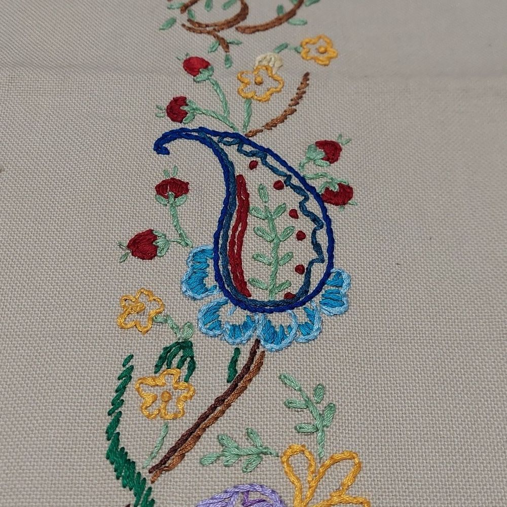 Beautiful Embroidery runner, Hand made(InvS112) - Picture 3 of 7